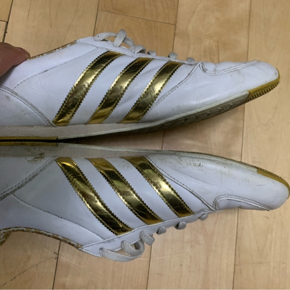 Adidas Midiru  limited edition white and gold. Us size 8,5 real leather - Picture 2 of 5